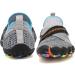 Kids Water Shoes - Lightweight Slip-On Aqua Sock for Boys & Girls - Comfort Sole for Easy Walking - Grey/Blue - Size 2 Big Kid - Buy Online on SooperMarket.com