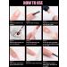Kalolary 120pcs Clear Dual Nail System - MOOLD ACYLL Stiletto Nail Extension Tips | Nail Art & Manicure Tools in 12 Sizes with Scale Drop Shape - Buy Online on SooperMarket.com