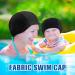 3 Pack Elastic Swimming Caps - Comfortable Non-Slip Unisex Fabric Caps for Women Men & Children - Black - Buy Online on SooperMarket.com