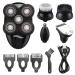 Electric Shaver 5 in 1 Rechargeable Five Floating Heads Razors Nose Ear Hair Trimmer Hair Clipper Men Facial Cleaning Brush
