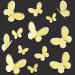 Blumomon 30 PCS 3D Butterfly Cupcake Toppers - Yellow Gold Rim - Perfect for Weddings Baby Showers and Birthday Parties - Buy Online on SooperMarket.com