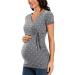 Love2Mi Maternity Breastfeeding Top - Long Sleeve V-Neck - Floral Design | Size L - Buy Online on SooperMarket.com