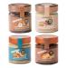 Dalia - nut spreads without added sugar and with the highest nut content 4x200g |Made in Italy |Without palm oil vegan gluten-free (hazelnut chocolate tender bitter almond-tonka almond coconut)