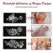 Kapopi Henna Tattoo Stencil Kit - Sexy Temporary Tattoo Stickers for Women, Girls, and Teenagers - Body Art Painting (Henna Tattoo Kit B) - Buy Online on SooperMarket.com