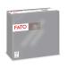 FATO-disposable paper napkins softness and softness pack with 40 napkins size 38x38 folded in 4 2-layer color gray 100% pure cellulose paper FSC certified