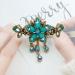 Flower Butterfly Hair Barrettes Vintage French Rhinestone Hair Clasps Claws Floral Hair Clips Accessories for Women Girls Teens (Blue C) - Buy Online on SooperMarket.com