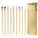 Beili eyeshadow brush 10 PCs Eyeshadow Brushes Eye Makeup Brush Eyes Detailing Eyeliner Brush make -up brush Set Ideal for the blending of eyeshadow powder highlighter concealer bamboo