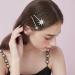 Moon Hair Clips Rhinestone Hair Clips Metal Star Geometric Golden Snowflake for Women Girls Combing Silver 9 Pieces - Buy Online on SooperMarket.com