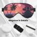 Buy SSIMOO Tropical Sunset Soft Sleep Eye Mask | Breathable Eye Patch for Travel & Relaxation - Black - Buy Online on SooperMarket.com