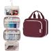 Narwey Hanging Travel Toiletry Bag for Women - Wine Red (Large) | Organizer for Cosmetics, Makeup, and Travel Size Accessories - Buy Online on SooperMarket.com