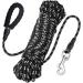 Reflective 65FT Dog Training Lead Rope for Hiking & Walking | Nylon Long Recall Leash with Comfortable Handle - Buy Online on SooperMarket.com