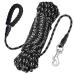 Dog Training Lead Long Leads Rope Nylon Floatable Long Reflective Recall Dog Training Rope with Comfortable Handle for Hiking Camping Walking (65FT/20M)