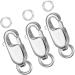 925 Sterling Silver Lobster Claw Clasp with Closed Jump Rings for Necklaces Bracelet Or Jewelry Making Made in Italy.10mmx4mm(0.39 x 0.16 inch) 3 pack 925 sterling silver 0.39in/10MM