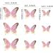 Blumomon 30 Pcs 3D Butterfly Cake Topper Decor - Pink Gold Edge Cupcake Picks for Weddings Baby Showers & Birthdays - Buy Online on SooperMarket.com