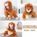 Doladola Unisex Baby Lion Romper | Flannel One Piece Pyjamas 6-12 Months - Buy Online on SooperMarket.com