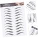 PLAFOPE 12 Sheets Waterproof Eyebrow Stickers Fake Eyebrow Waterproof Stickers 4d Eyebrow Transfer Stickers - Buy Online on SooperMarket.com