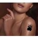 Dopetattoo 6 Sheets Temporary Bear Paw & Footprint Tattoo Set | Unisex Body Art for Neck, Arm, and Chest - Buy Online on SooperMarket.com