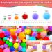 Iooleem 800pcs Multi-Colored Glitter Pom Poms Assorted Sizes for Crafts - Arts & Craft Supplies - Buy Online on SooperMarket.com