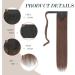 FESHFEN Straight Long Wrap Around Ponytail Extension 28 Synthetic Hair Clip in Hairpiece - Light Golden Brown (Pack of 1) - Buy Online on SooperMarket.com