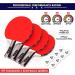 Premium 4 Player Ping Pong Paddle Set with 8 Professional Balls - Indoor-Outdoor Table Tennis Kit with Portable Storage Case - Buy Online on SooperMarket.com
