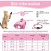 Cat Harness and Lead Set Adjustable Reflective Stripe Cat Kitten Walking Vest with Leash Cat Collar Escape Proof Soft Mesh Vest Harness and Lead for Small Medium Cats Pets Walking S Pink - Buy Online on SooperMarket.com