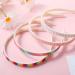 WLLHYF Glitter Headband 4pcs Plastic Sparkly Cute Non Slip Chunky Hairbands Thick Bling Confetti Rainbow Hair Bands with Teeth Little Girls Colorful Hair Accessories Rainbow color - Buy Online on SooperMarket.com
