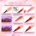 COSCELIA Poly Nail Gel Kit with UV Light 36W - 6pcs Extension Gel Set for Color Changing & Glitter Nails - Beginner Manicure Kit with Base, Top Coat, and Slip Solution - Ideal Gift for Women and Girls - Buy Online on SooperMarket.com