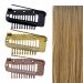 4 Pack Hair Extension Clamps - Metal Wigs Clinging Snaps 10 Teeth Comb Brackets for Women's Hair Extensions in 3 Colors - Buy Online on SooperMarket.com