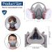 MODUSKYE Reusable Half Facepiece Respirator with 6 Active Cotton Filters for Painting, Dust, Sanding, Polishing, and Spraying - Buy Online on SooperMarket.com