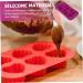 HOMSFOU 6 Pcs Silicone Chocolate Mold Silicone Baking Halloween Fondant Halloween Chocolate Polymer Clay Molds Jelly Molds Desserts Molds Bath Purple Silica Gel Tool Multifunction 21X11X2CMx3pcs Purplex3pcs - Buy Online on SooperMarket.com