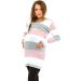Happy Mama Maternity Women's Colour Block Jumper Dress 405p - Baby Pink - Size 12-14 - Buy Online on SooperMarket.com