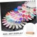 AOKWAWALIY Nail Display Board False Nail Board False Nail Training Acrylic Nail Display Stand Small Acrylic Sign Holder Nail Art Display Board Fake Nails Storage Box Manicure Wood - Buy Online on SooperMarket.com