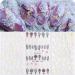 AIBEE 5D Nail Art Stickers - 3 Sheets Embossed Self-Adhesive Nail Sticker Butterfly Flower Nail Decals Nail Design Stickers French Tip Nail Stickers DIY Nail Decoration for Girls Women Black/White