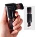 Vtrem Retractable Travel Makeup Brush Set - Kabuki Double-Ended Foundation & Blush Brushes in Blue Black Purple | Mini Compact Face Brush for Flawless Powder & Highlighter - Buy Online on SooperMarket.com