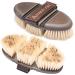 Animalon Careflex Root Brush - Natural Horse Brush with Hard Bristles Ergonomic Design Flexible Cardboard & Velcro Fastener - Premium Quality Care for Your Horse - Buy Online on SooperMarket.com