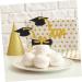 12Pcs Graduation Cupcake Toppers Glitter Cake Toppers Class of 2024 Congrats Grad Cap Diploma Cupcake Picks for Graduation Party Decorations -Golden Black - Buy Online on SooperMarket.com