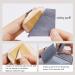 100pcs Bamboo Charcoal Oil Blotting Sheets - Portable Absorption Paper & Makeup Puff with Mirror Case for Oily Skin - Does Not Remove Makeup - Buy Online on SooperMarket.com