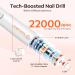Modelones Cordless Nail Drill 22000RPM Electric Nail File with LED Light for Acrylic Gel Nails Professional Nail Drill Set with Nail Drill Bits & Sanding Bands for Quick Manicure Pedicure Kit 12 - Buy Online on SooperMarket.com