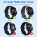 NANW 4-Pack Screen Protector Case for Fitbit Sense 2/Versa 4 | Soft TPU Bumper | Full Cover Protective Cases | Scratch-Proof | Black/Charcoal/Blue/Clear - Buy Online on SooperMarket.com
