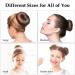 6-Piece Hair Bun Maker Set - Ring Style Donut Bun Shaper & Hair Accessories with Bobby Pins, Elastic Bands, and Ponytail Tools for Women, Girls, Kids - Black - Buy Online on SooperMarket.com