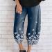 Women's Casual Cotton Linen Palazzo Pants with Pockets - Navy, X-Large - Buy Online on SooperMarket.com