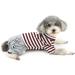 Ranphy Small Dog Stripe Jumpsuit Pajamas - Comfy Cotton Pet Clothes for Boys - Size XXL - Buy Online on SooperMarket.com