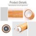 6 Refillable Bamboo Lip Balm Tubes - Merysan 5ml Empty Lipstick Sleeves for DIY Homemade Lip Balm - Buy Online on SooperMarket.com