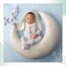 M&G House Newborn Photography Accessories Pillow Set - Half Moon and Star Pillows for Baby Photoshoot Props in White - Buy Online on SooperMarket.com
