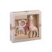 Sophie la girafe Sophiesticated Original Teether and Teething Ring Gift Set 100% Natural Rubber Baby Teething Toys Baby Gift Box Set with Gift Bag and Card Baby Teething Toy Gift Set Single