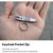 Stainless Steel Carabiner Clip Key Rings - Outdoor Belt Clip for Hiking Camping & Climbing Accessories - 1.6x0.3in Silver - Buy Online on SooperMarket.com