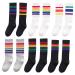 KESYOO 6 Pairs Cotton Long Stockings Knee High Socks Tube -calf length Sock for Unisex 1-3 Years Old Assorted Color