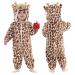 Doladola Unisex Baby Toddlers Romper Jumpsuit Hooded Cartoon Sleepsuits Infant Outfit 3 5-4 5 Years Coffee Cow