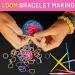 LauCentral 28 Colors Premium Rubber Bands Refill Loom Set for Kids - Bracelet Making Kit with Clips, Beads, and Charms - Creative DIY Craft Gift - Buy Online on SooperMarket.com
