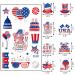4th of July Temporary Tattoos - Patriotic Red, White & Blue Stickers for Independence Day Celebrations - Buy Online on SooperMarket.com